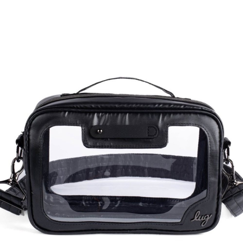 Lug Carriage Clearview Crossbody Bag NWT Metallic Silver or Black - Picture 9 of 16